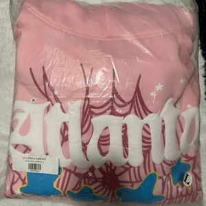 Pink Atlanta Sp5der Hoodie Size L